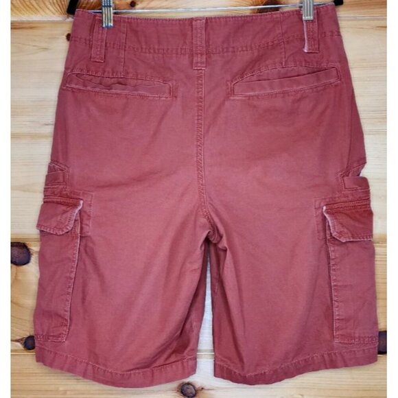 Men's Red Camel 8 Pocket Cargo Shorts, Size 31, Color Burnt Orange - Picture 6 of 16
